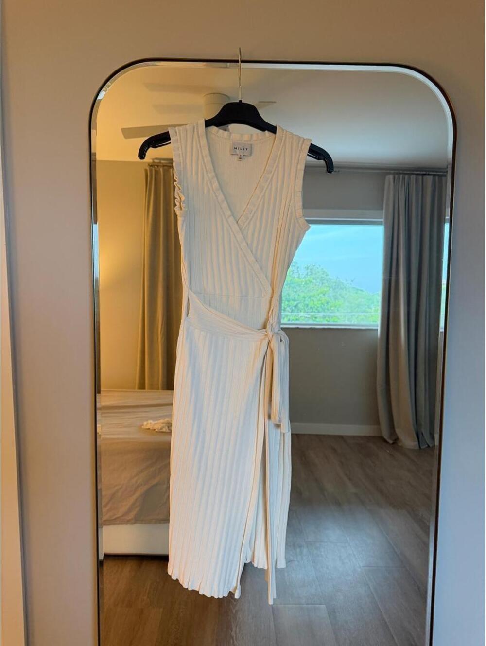 Milly white wrap dress
